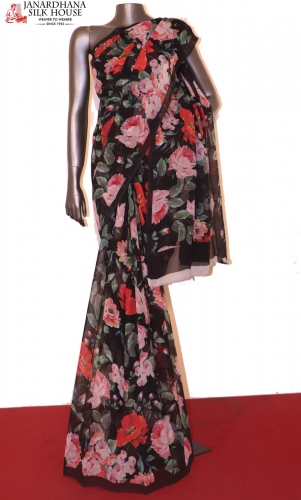 Pure Chiffon Silk Sarees
